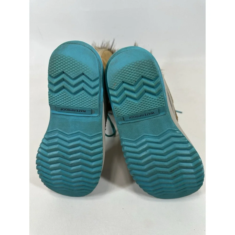 Sorel Joan of Arctic Waterproof Suede Boots NL 1540-373 Turquoise‎ Fur  Size 10